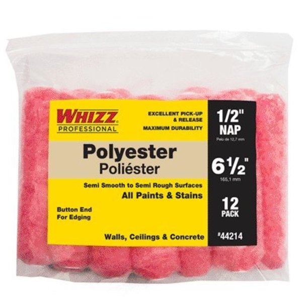 Whizz Roller Cover Polyes 12Pk 6.5In 44214